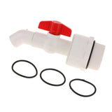 Max 45 Degree UPVC Ton Barrel Replacement Outlet Tap for Oil Water 25mm Outlet