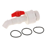 Max 45 Degree UPVC Ton Barrel Replacement Outlet Tap for Oil Water 25mm Outlet