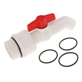 Max 45 Degree UPVC Ton Barrel Replacement Outlet Tap for Oil Water 32mm Outlet