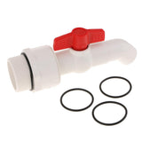 Max 45 Degree UPVC Ton Barrel Replacement Outlet Tap for Oil Water 32mm Outlet