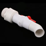Max 45 Degree UPVC Ton Barrel Replacement Outlet Tap for Oil Water 40mm Outlet