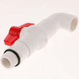 Max 25mm UPVC Ton Barrel Replacement Outlet Faucet Tap for Oil Water 90 Degree