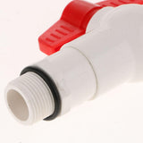 Max 25mm UPVC Ton Barrel Replacement Outlet Faucet Tap for Oil Water 90 Degree