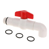 Max 25mm UPVC Ton Barrel Replacement Outlet Faucet Tap for Oil Water 90 Degree