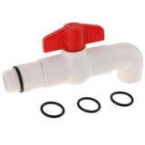 Max 25mm UPVC Ton Barrel Replacement Outlet Faucet Tap for Oil Water 90 Degree