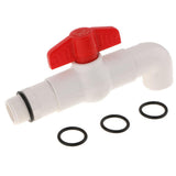 Max 25mm UPVC Ton Barrel Replacement Outlet Faucet Tap for Oil Water 90 Degree