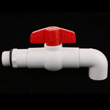 Max 25mm UPVC Ton Barrel Replacement Outlet Faucet Tap for Oil Water 90 Degree
