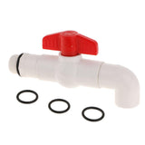 Max 25mm UPVC Ton Barrel Replacement Outlet Faucet Tap for Oil Water 90 Degree