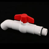 Max 25mm UPVC Ton Barrel Replacement Outlet Faucet Tap for Oil Water 45 Degree