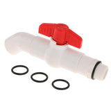 Max 25mm UPVC Ton Barrel Replacement Outlet Faucet Tap for Oil Water 45 Degree