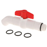 Max 25mm UPVC Ton Barrel Replacement Outlet Faucet Tap for Oil Water 45 Degree