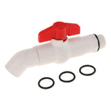 Max 25mm UPVC Ton Barrel Replacement Outlet Faucet Tap for Oil Water 45 Degree