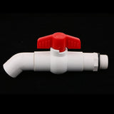 Max 25mm UPVC Ton Barrel Replacement Outlet Faucet Tap for Oil Water 45 Degree