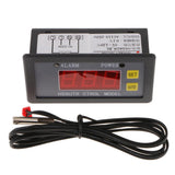 Max AC200 LCD Digital Temperature Temp Controller -55-120 Red 5A With Cover