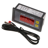 Max AC200 LCD Digital Temperature Temp Controller -55-120 Red 5A With Cover
