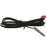 Max DC 4-28V Dual Display Digital Thermometer NTC Metal Probe Red Red Display
