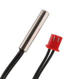 Max DC 4-28V Dual Display Digital Thermometer NTC Metal Probe Red Red Display