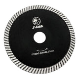 Max 125mm 5" Diamond Fine Tooth Corrugated Sheet Cutting Disc for Concrete Stone