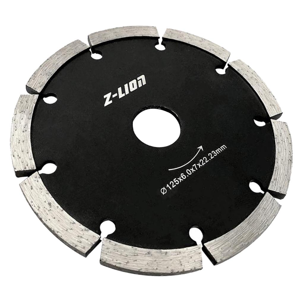 Max 125mm Diameter Diamond Cutting Disc Fit for Masonry Concrete 125x6.0x7x22.23mm