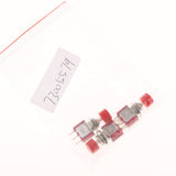 Maxbell 3 Pieces 6mm Toggle Switch Reset Button DS-612 Red Cap Reset Button C-NO-NC