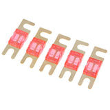 Max 5Pcs Mini Small Car Truck Fuse Kit Auto Blade Fuse Plug In Fork Fuse 50A