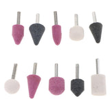 Max Maxb 10x 6mm Cylindrical Electric Nail Drill Bits Polishing Grinding Head ZP-1009