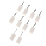 Max Maxb 10pcs Wool Polishing Grinding Head Cylinder 6mm for Electric Grinders