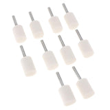 Max Maxb 10pcs Wool Polishing Grinding Head Cylinder 6mm for Electric Grinders