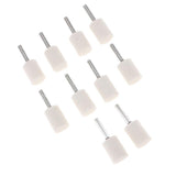 Max Maxb 10pcs Wool Polishing Grinding Head Cylinder 6mm for Electric Grinders
