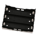 Max 3 x 1.5V AA Battery Holder Case Box Black Wire Leads Soldering board PCB