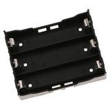 Max 3 x 1.5V AA Battery Holder Case Box Black Wire Leads Soldering board PCB