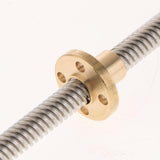 Max T8 Stainless Steel Lead Screw with Brass Nut for 3D Printer 250mm