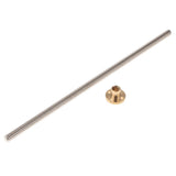 Max T8 Stainless Steel Lead Screw with Brass Nut for 3D Printer 250mm
