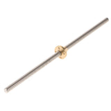 Max T8 Stainless Steel Lead Screw with Brass Nut for 3D Printer 250mm