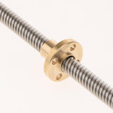 Max T8 Stainless Steel Lead Screw with Brass Nut for 3D Printer 300mm