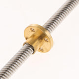 Max T8 Stainless Steel Lead Screw with Brass Nut for 3D Printer 400mm