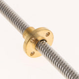 Max T8 Stainless Steel Lead Screw with Brass Nut for 3D Printer 400mm