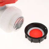 Max 1000L IBC Tank HDPE Screwable Ball Valve DN50 50mm 2" Inlet Diameter 75mm
