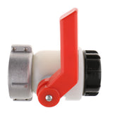 Max 1000L IBC Tank HDPE Screwable Ball Valve DN50 50mm 2" Inlet Diameter 75mm