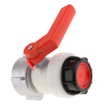 Max 1000L IBC Tank HDPE Screwable Ball Valve DN50 50mm 2" Inlet Diameter 80mm