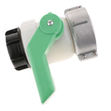 Max 1000L IBC Tank HDPE Screwable Ball Valve DN50 50mm 2" Inlet Diameter 75mm