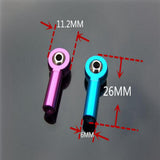 Max M3 Metal Ball Head Holder Joint Rod End for RC Car Crawler Blue