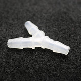 Maxbell 3 Pieces Y Type Equal Diameter Tee Hose Joints Silicone Tube 6.4mm