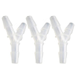 Maxbell 3 Pieces Y Type Equal Diameter Tee Hose Joints Silicone Tube 12mm
