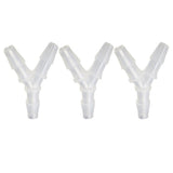Maxbell 3 Pieces Y Type Equal Diameter Tee Hose Joints Silicone Tube 12mm