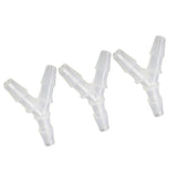 Maxbell 3 Pieces Y Type Equal Diameter Tee Hose Joints Silicone Tube 12mm
