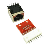 Max RJ45 Connector PCB and Breakout Board Kit Check Ethernet  Not Weld with Pin