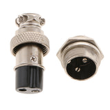 Max 1pair GX16 Air Plug Aviation Plug And Socket Connectors Cable Plug Socket GX16-2 Pin