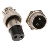 Max 1pair GX16 Air Plug Aviation Plug And Socket Connectors Cable Plug Socket GX16-2 Pin