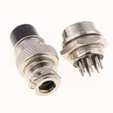 Max 1pair GX16 Air Plug Aviation Plug And Socket Connectors Cable Plug Socket GX16-8 Pin